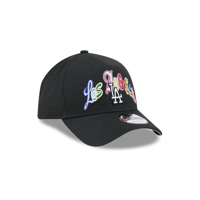 NEC-D73 (New era 940 A frame lifestyle trend pop multi letter los angeles dodgers snapback black/grey UV osfm) 42692890