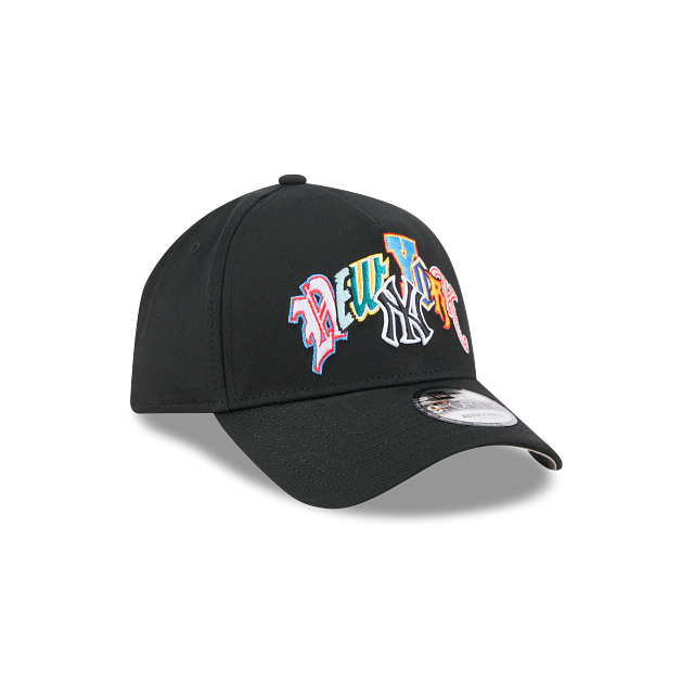 NEC-E73 (New era 940 A frame lifestyle trend pop multi letter new york yankees snapback black/grey UV osfm) 42692890