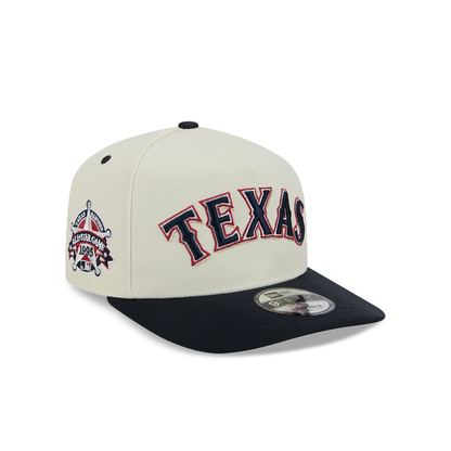 NEC-Q66 (New era 950 A frame mlb wordmark pin texas rangers chrome white/UV grey snapback osfm) 82594250
