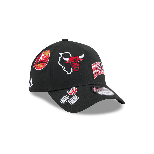 NEC-W72 (New era 940 A frame NBA all over print chicago bulls black snapback osfm) 32692670