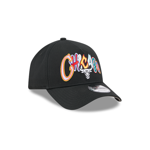 NEC-F73 (New era 940 A frame lifestyle trend pop multi letter chicago bulls snapback black/grey UV osfm) 42692890