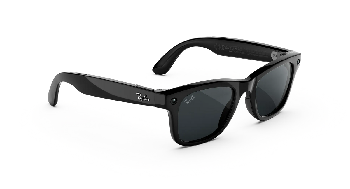 RB-N1 (Ray-ban meta gen 3 wayfarer shiny black frame/clear-grey transition lenses) 1026965105