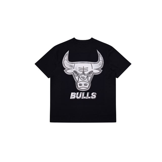NEA-T13 (New era platinum chicago bulls tee black) 32694000