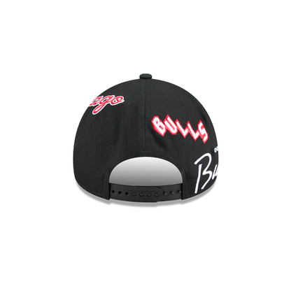 NEC-W72 (New era 940 A frame NBA all over print chicago bulls black snapback osfm) 32692670