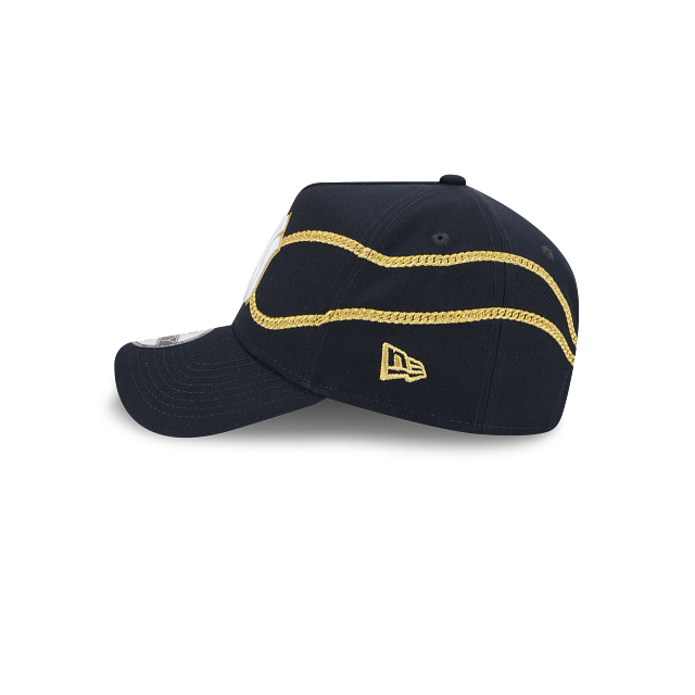 NEC-S66 (New era 940 A frame chain wrap new york yankees snapback in original team colours/UV grey osfm) 82594335