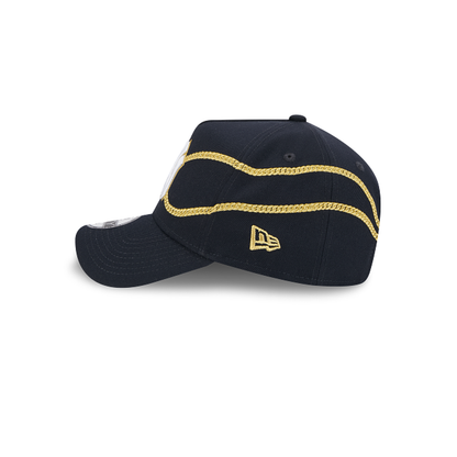 NEC-S66 (New era 940 A frame chain wrap new york yankees snapback in original team colours/UV grey osfm) 82594335