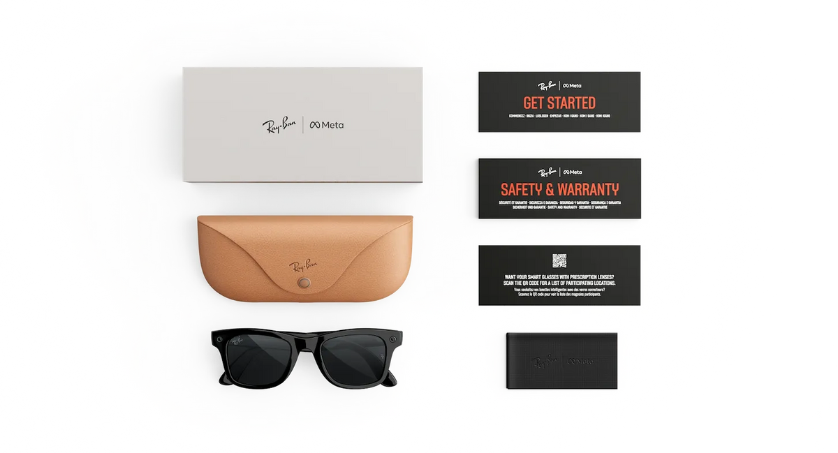 RB-N1 (Ray-ban meta gen 3 wayfarer shiny black frame/clear-grey transition lenses) 1026965105