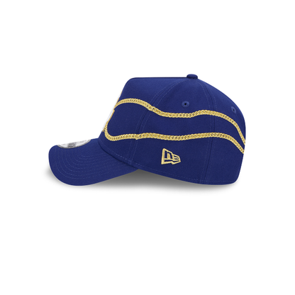NEC-T66 (New era 940 A frame chain wrap los angeles dodgers snapback in original team colours/UV grey osfm) 82594335