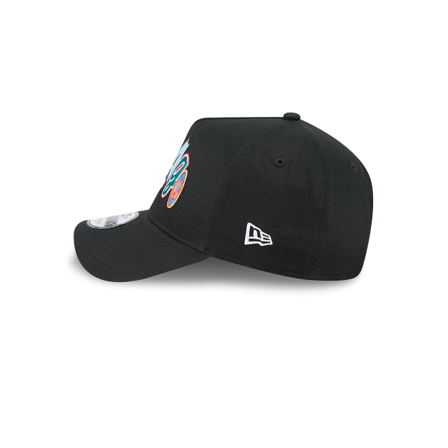NEC-F73 (New era 940 A frame lifestyle trend pop multi letter chicago bulls snapback black/grey UV osfm) 42692890