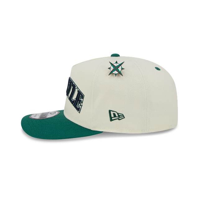 NEC-O66 (New era 950 A frame mlb wordmark pin seattle mariners chrome white/UV grey snapback osfm) 82594250