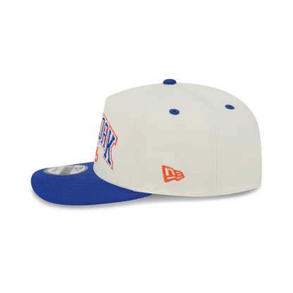 NEC-K65 (New era 950 A frame chrome 2tone script new york knicks snapback chrome white osfm) 52594000