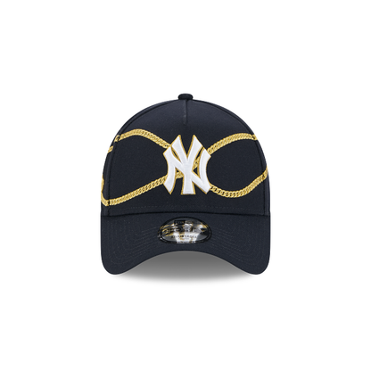 NEC-S66 (New era 940 A frame chain wrap new york yankees snapback in original team colours/UV grey osfm) 82594335