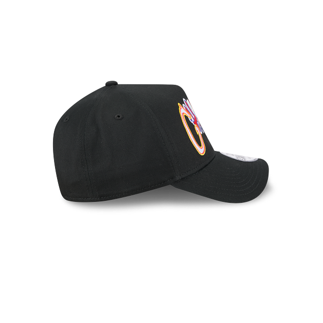 NEC-F73 (New era 940 A frame lifestyle trend pop multi letter chicago bulls snapback black/grey UV osfm) 42692890