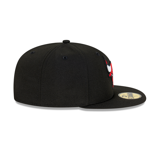 NEC-Z72 (New era 5950 chicago bulls 6x champion fitted hat black) 42693750