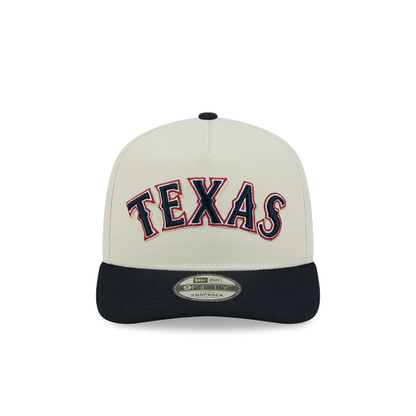 NEC-Q66 (New era 950 A frame mlb wordmark pin texas rangers chrome white/UV grey snapback osfm) 82594250
