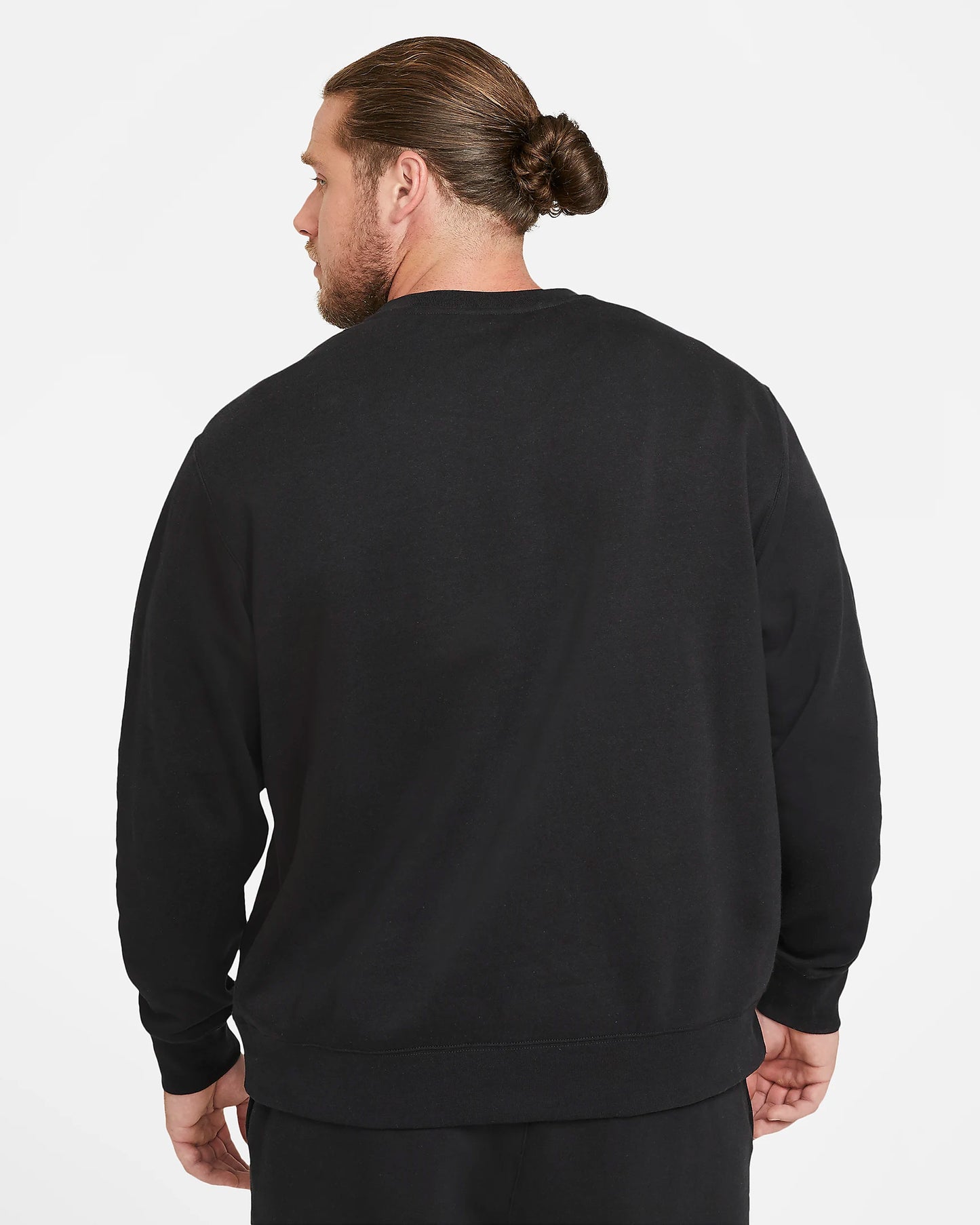 NA-A30 (M nike sportwear club fleece crew black/white) 32193325 NIKE