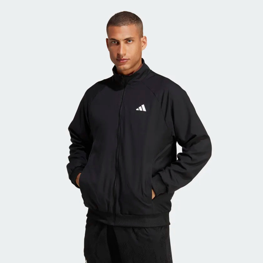 AA-B21 (Adidas melbourne stretch woven reversible jacket black/multicolour) 52398658 ADIDAS