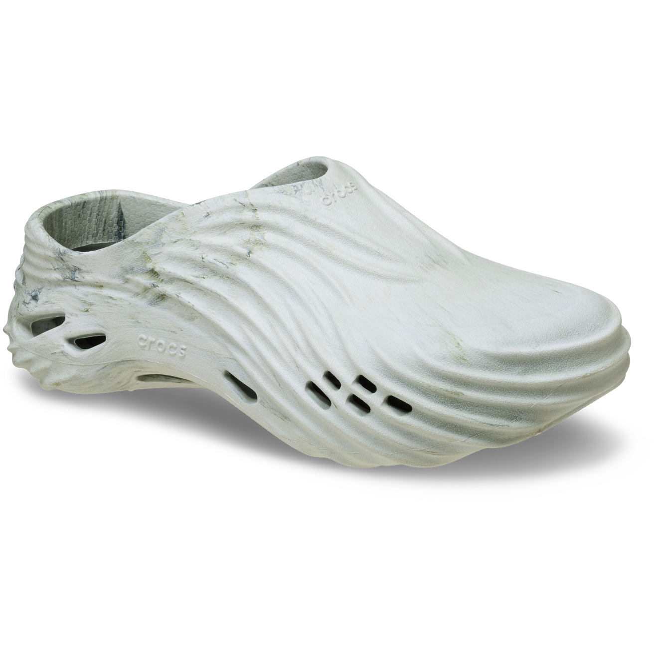 CR-T10 (Crocs echo watercolour marbled wave army green/multi) 22696956