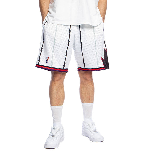 MNA-N45 (Mitchell and ness swingman shorts raptors 95-96 home white) 82597391