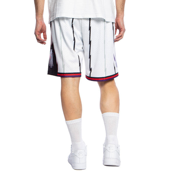 MNA-N45 (Mitchell and ness swingman shorts raptors 95-96 home white) 82597391