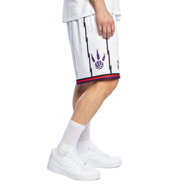 MNA-N45 (Mitchell and ness swingman shorts raptors 95-96 home white) 82597391