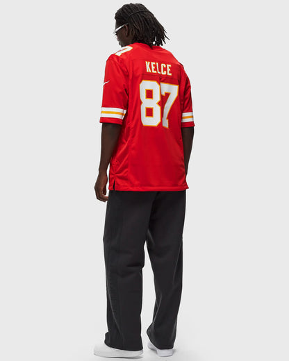 NA-Z47 (Nike Kansas City Chiefs Travis Kelce #87 Game Jersey Gym Red) 102598261
