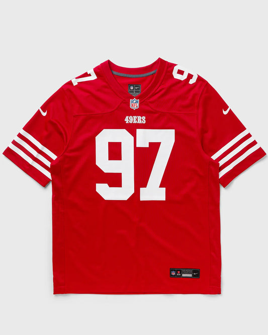 NA-S47 (Nike nfl san francisco 49ers home game jersey nick bosa #97 gym red) 102598260