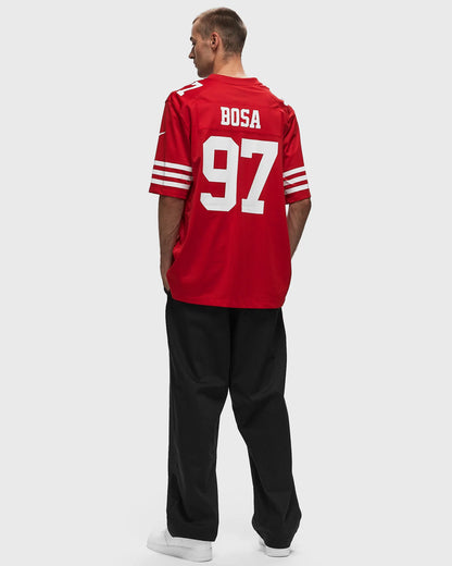 NA-S47 (Nike nfl san francisco 49ers home game jersey nick bosa #97 gym red) 102598260