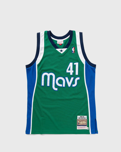 MNA-T41 (Mitchell & ness drk jersey 2004 mavericks nowitzki green) 22598260