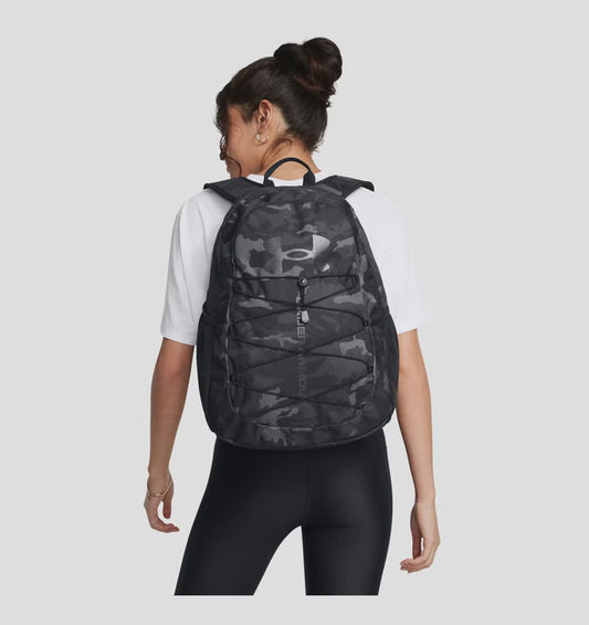 UAE-V3 (Under armour unisex hustle sport backpack black/metallic black) 122493478