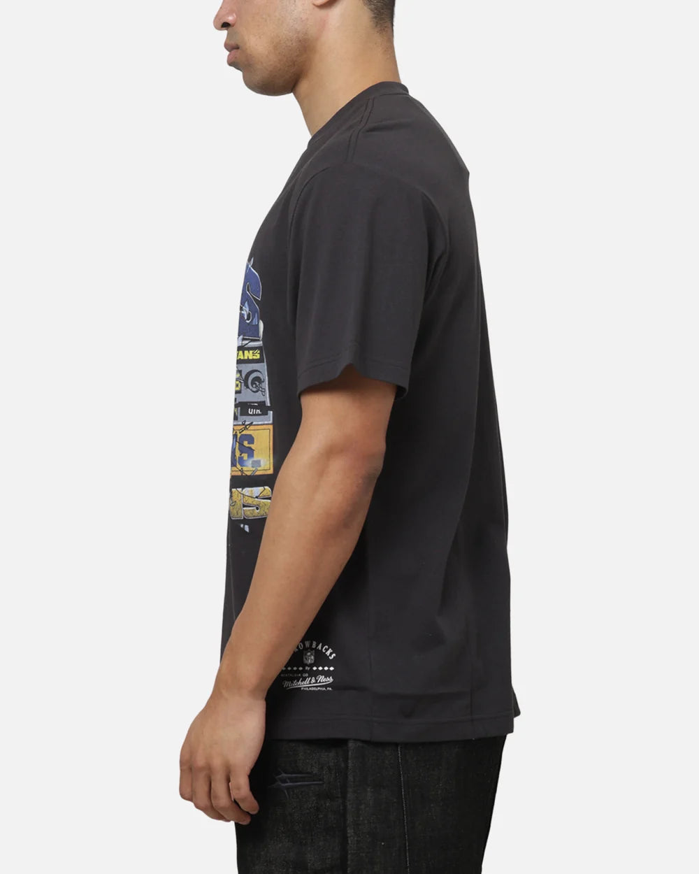 MNA-U53 (Mitchell & ness los angeles rams smashed scoreboard tee washed black) 92693043