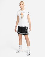 NA-T42 (Nike fly crossover basketball shorts black/white) 72392916 NIKE