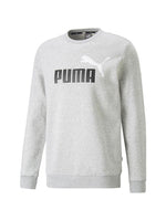 PA-N8 (Puma essentials+ 2 colour big logo fleece crew light grey) 82394000
