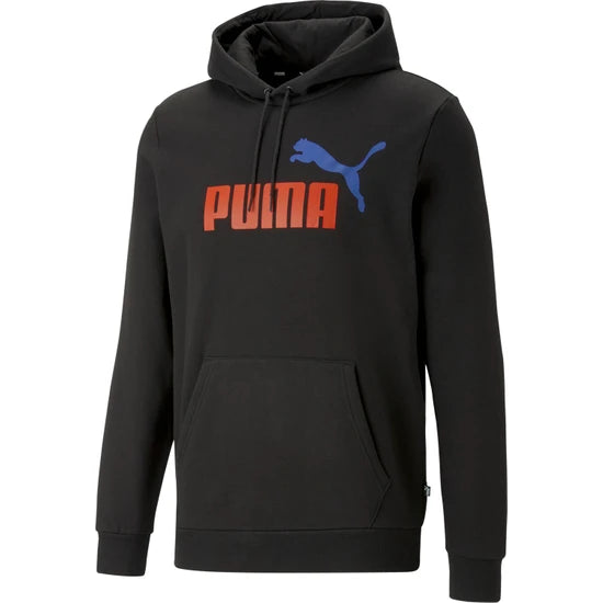 PA-R8 (Puma essentials + 2 colour big logo fleece hoodie black) 82394500 PUMA