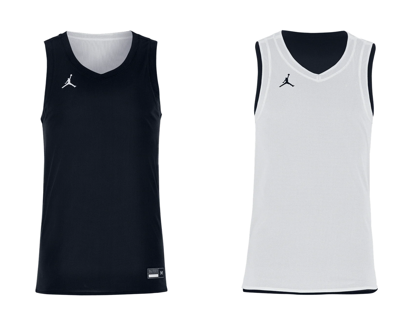 NA-S49 (Jordan team 25 basketball reversible jersey black/white) 52694250