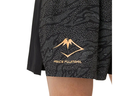 ASA-B1 (Asics fujitrail all over print 5in shorts performance black) 122594000