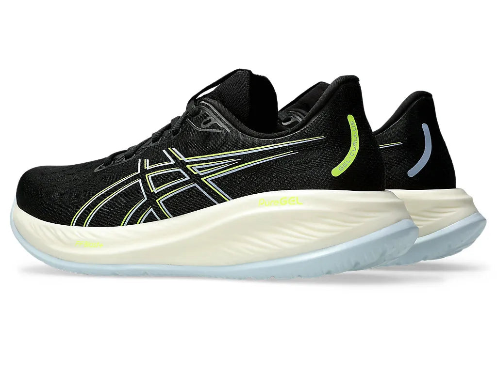 AS-D18 (Asics gel-cumulus 26 2E width black/safety yellow) 112598645