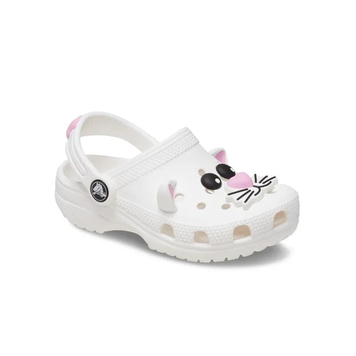 CR-U9 (Crocs classic i am cat clog toddlers white/pink tweed) 72493478