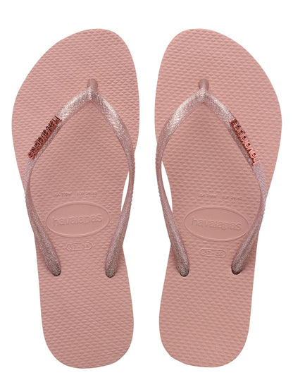 HA-WW4 (HAVAIANAS SLIM LOGO METALLIC 0046 ROSE) 81892200