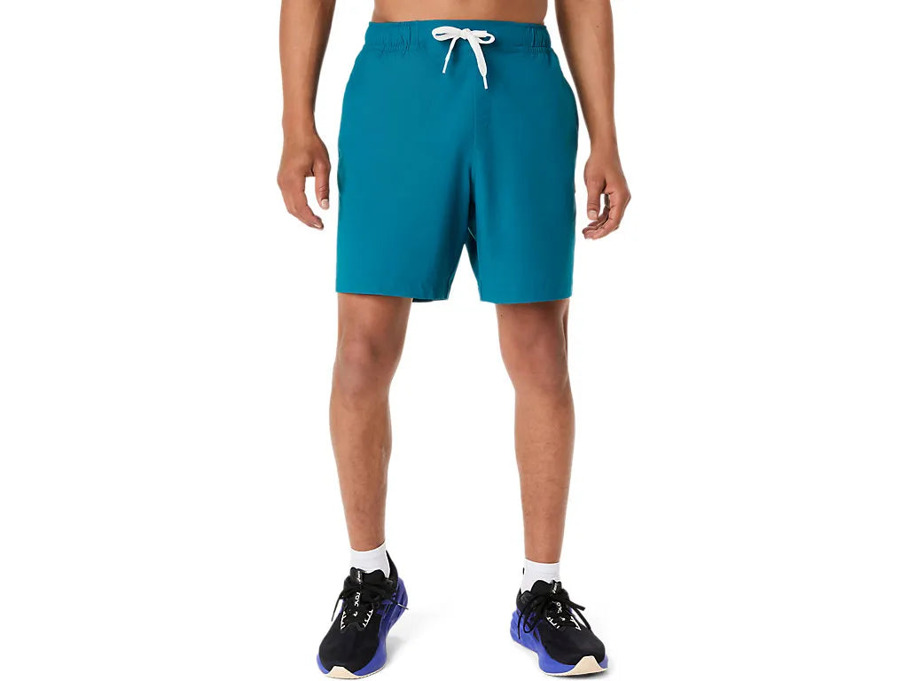 ASA-T1 (Asics heritage double weave 7'' shorts dark teal) 42695000