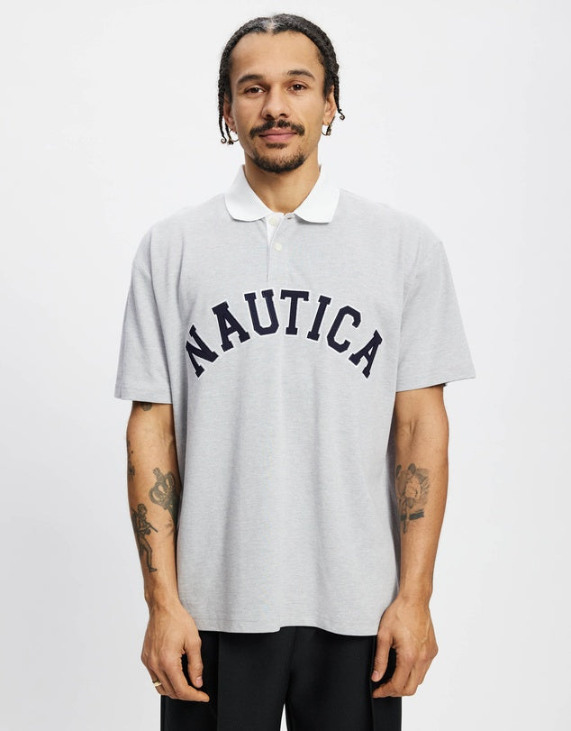 NTA-Z13 (Nautica arch short sleeve polo tee melange grey) 122596522