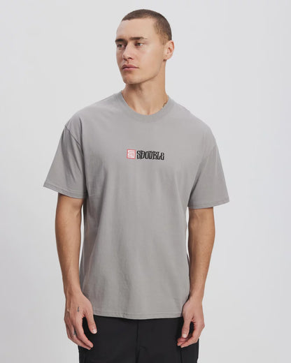 SSA-E (S/Double s cube mid block short sleeve heavy weight tee pigment ash) 122593260