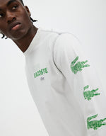 LCA-E18 (Lacoste summer pack long sleeve loose fit t-shirt white)112397391