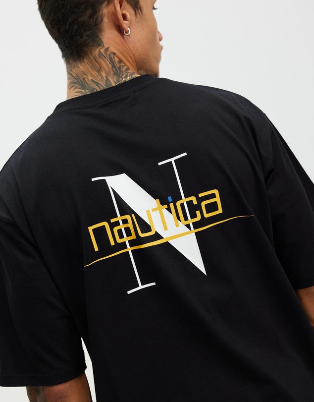 NTA-H12 (Nautica gaunt big & tall t-shirt black) 22592935