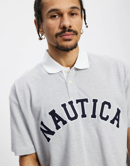 NTA-Z13 (Nautica arch short sleeve polo tee melange grey) 122596522
