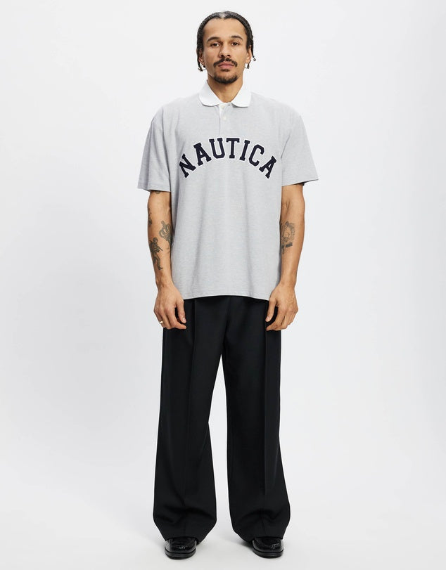 NTA-Z13 (Nautica arch short sleeve polo tee melange grey) 122596522