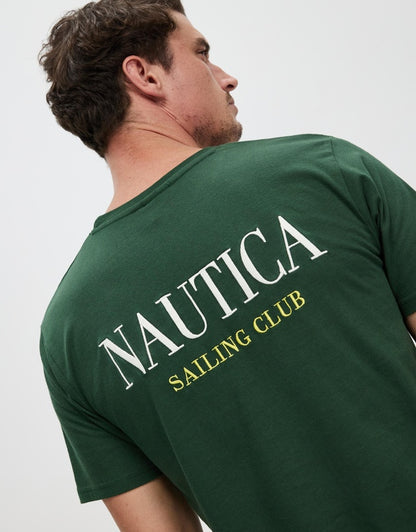 NTA-J8 (Nautica beeston t-shirt big & tall tee green) 92393913