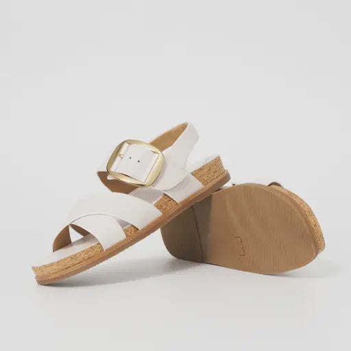 HP-O4 (Hush puppies jester leather sandals white) 52694000