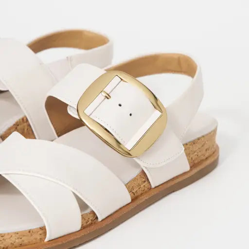 HP-O4 (Hush puppies jester leather sandals white) 52694000
