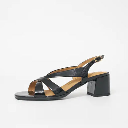 HP-D4 (Hush puppies kaboo womens leather heels black patent) 82598695